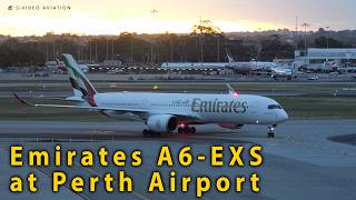 Emirates (A6-EXS) arrives on RW21 and parks at Gate 151 at Perth Airport.
Emirates (A6-EXS) Airbus A350-941 arrives on RW21 and parks at Gate 151 at Perth Airport.
This aircraft first flew on February 4, 2026 and was delivered to Emirates on March 31, 2026.
#sivideoaviation #emirates #a350 Emirates (A6-EXS) arrives on RW21 and parks at Gate 151 at Perth Airport.
