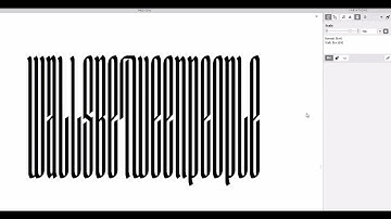 Variable gothic font test in Fontlab 7.