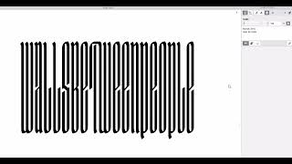 Variable gothic font test in Fontlab 7.