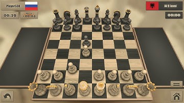 Real Chess 3D | Gameplay ( iOS / ANDROID) ! Lvl 9 ! Queen Gambit accepted !  2 bishop vs 2 knight