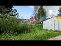 Пожар в садах на Советском тракте