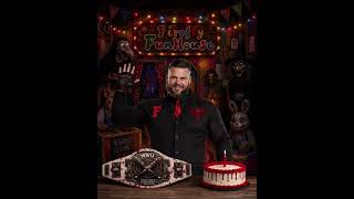 The Fiend Dex celebrates his championship victory on WWU Nightfall from the Firefly Funhouse!