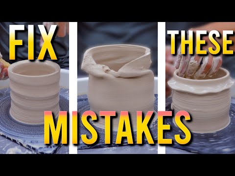 Video thumbnail: 5 Common Wheel Throwing Mistakes (And How to Fix Them!) | Pottery for Beginners from MW Ceramics