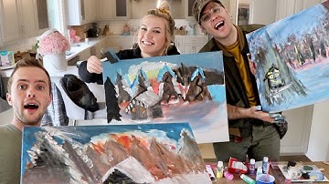 We Tried Following a Bob Ross Painting Tutorial