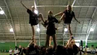 Wilhi JV Cheer Pyramid - Beginner's Doing an Awesome Job