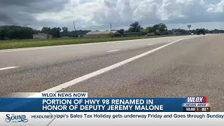 George County Deputy killed in action honored with highway memorial sign