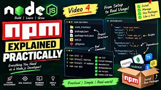 npm & package.json Explained | Node.js npm Tutorial for Beginners | Nodemon & Dependencies