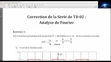 Exercice corrigé n°01: sur la série de Fourier