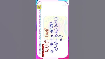 141²-140² Evaluate Square and Square Roots Maths class 8 RS Aggarwal sum7 ex 3B #shorts