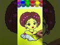 Wait for the Cute Girl Magic Satisfying Color Mix #shorts #colormixing #satisfying #sandart #kidsart