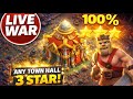 🎯 Every Attack = 3 Star? LIVE Challenge | Clash of Clans #coc #clashofclans