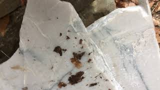 Chipping Granite Top Edge ... Hammer Natural Edge