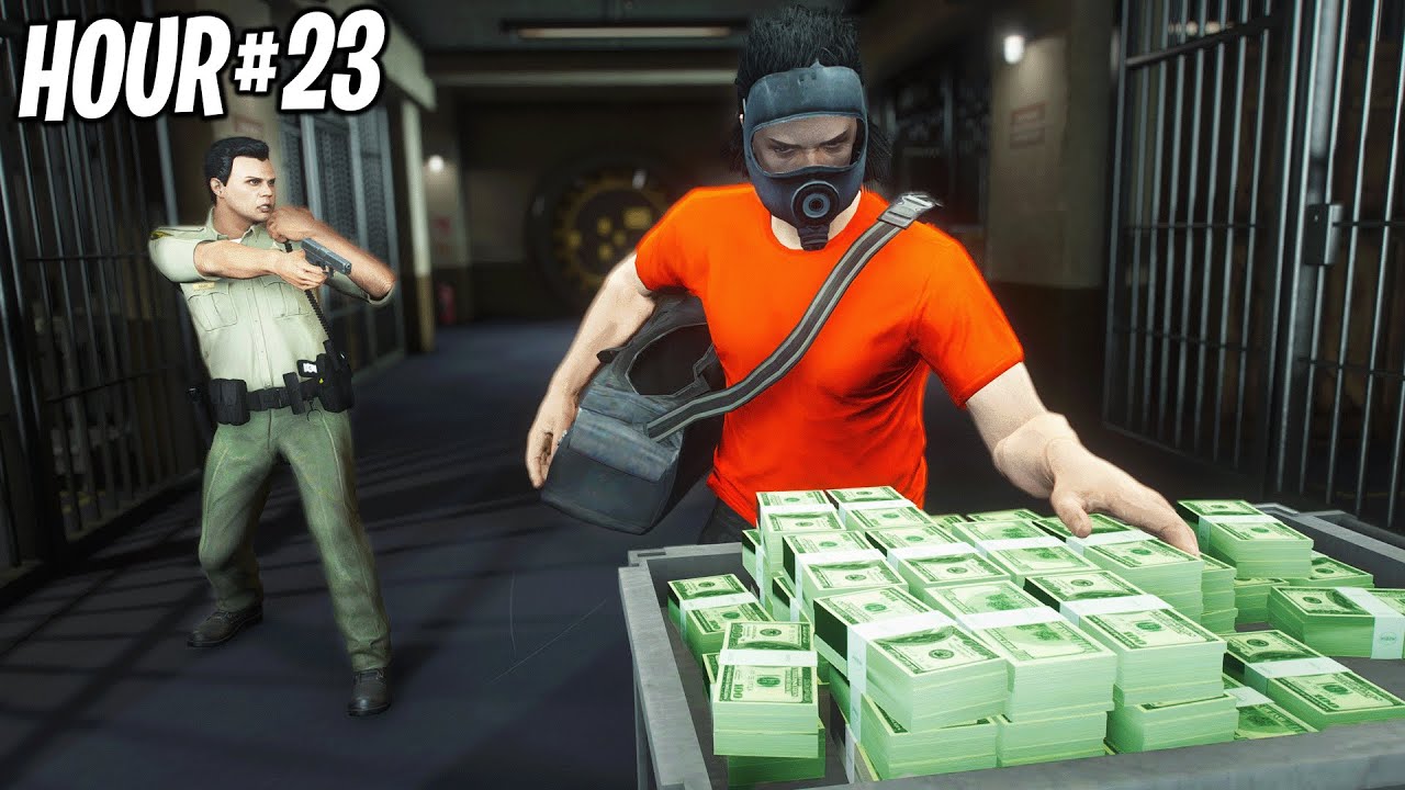 I Spent 24 Hours Robbing Banks in GTA 5 RP.. - youtube