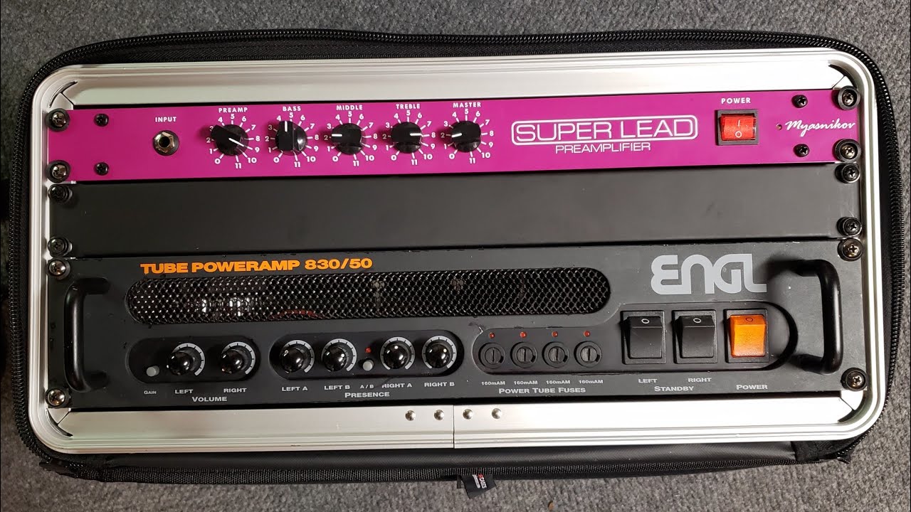 ENGL E830 Poweramp is a beast + Myasnikov Super Lead Preamp - YouTube