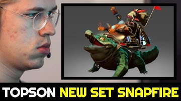 TOPSON Snapfire with New Diretide 2022 Collector Cache Set — 22min GG 7.32d Dota 2