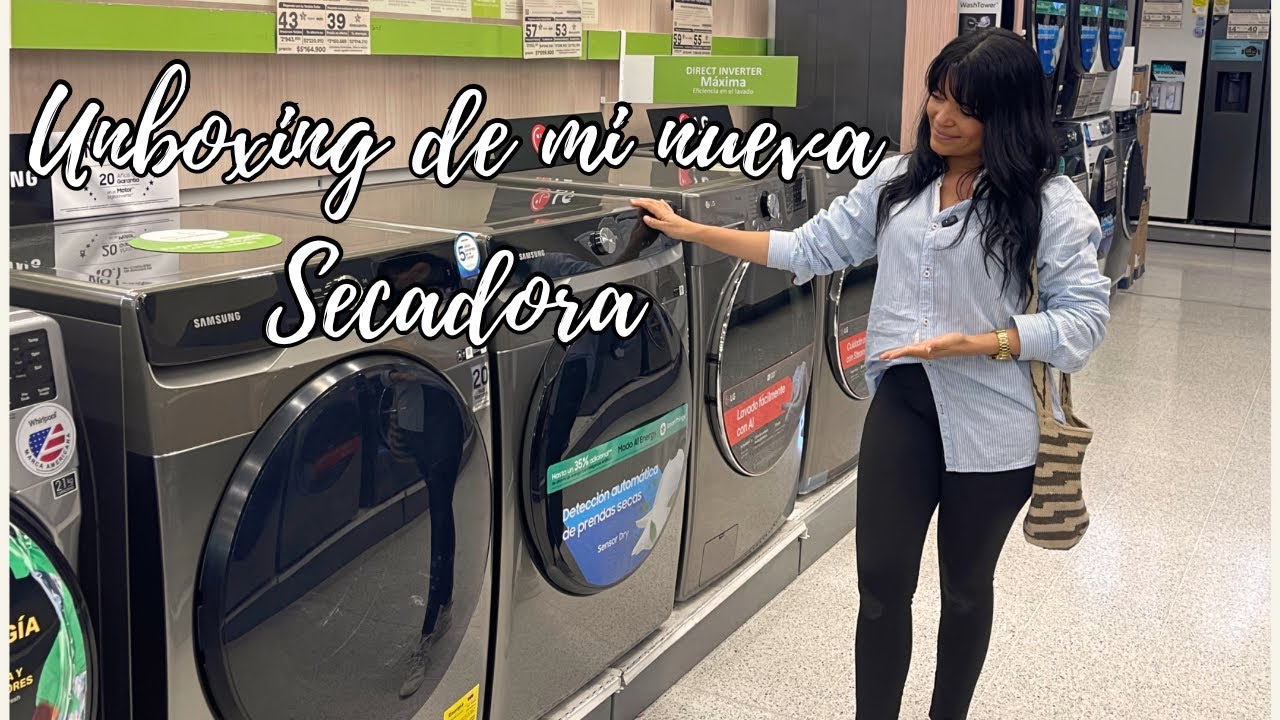 Unboxing de mi secadora 🧺 Adiós ropa mojada 🚫👕 Hola secadora nueva
