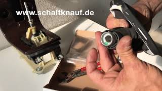 Volvo C30 S40 V50 schaltsack schaltknauf ausbau einbau gear knob remove change