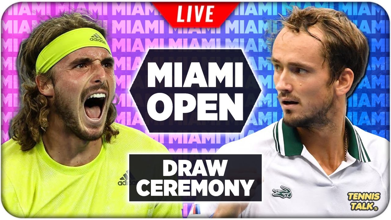 MIAMI OPEN 2022 ATP Draw Ceremony LIVE Tennis Reaction