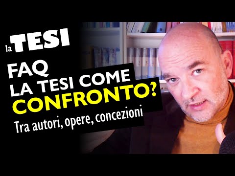 FAQ La Tesi come CONFRONTO: è possibile farlo?