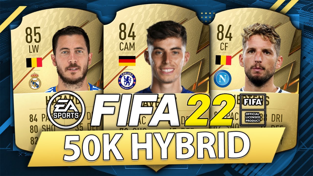 FIFA 22 OVERPOWERED 50K HYBRID! BUDGET STARTER SQUAD BUILDER YouTube
