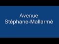 Avenue Stéphane Mallarmé Paris Arrondissement  17e
