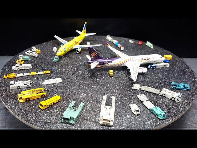 1/400 Airport GSE, tractors, 3D printed from Shapeways, tugs