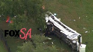 8 migrant workers killed, more than 40 hurt in bus crash