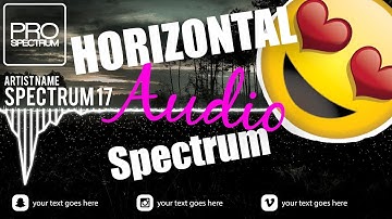 Horizontal audio spectrum music visualizer - fiverr audio spectrum music visualizer (1-18)