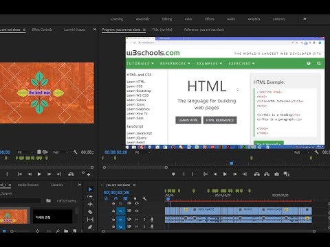 HTML5 강좌 1강 html introduction w3schools한국어강좌 html5 tutorials