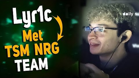 Lyr1c Met "TSM Snip3down" "TSM imperialHal" "Reps_TSM" and Team:NRG In Apex Legends !!!