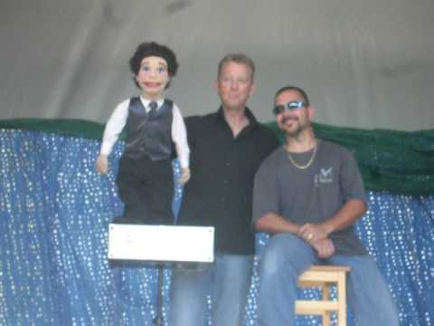 Michael Harrison with live puppet JOE Toronto CNE opening day 2009 - FUNNY!