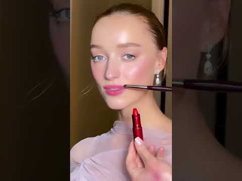 Phoebe Dynevor's ROSEBUD ROMANCE 🌹 Makeup by Sofia Tilbury ✨ #MetGala2024