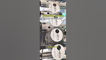 Cuộn màng ép miệng ly nhựa trà sữa được in logo thương hiệu cho quán trà & cafe #kholythaison