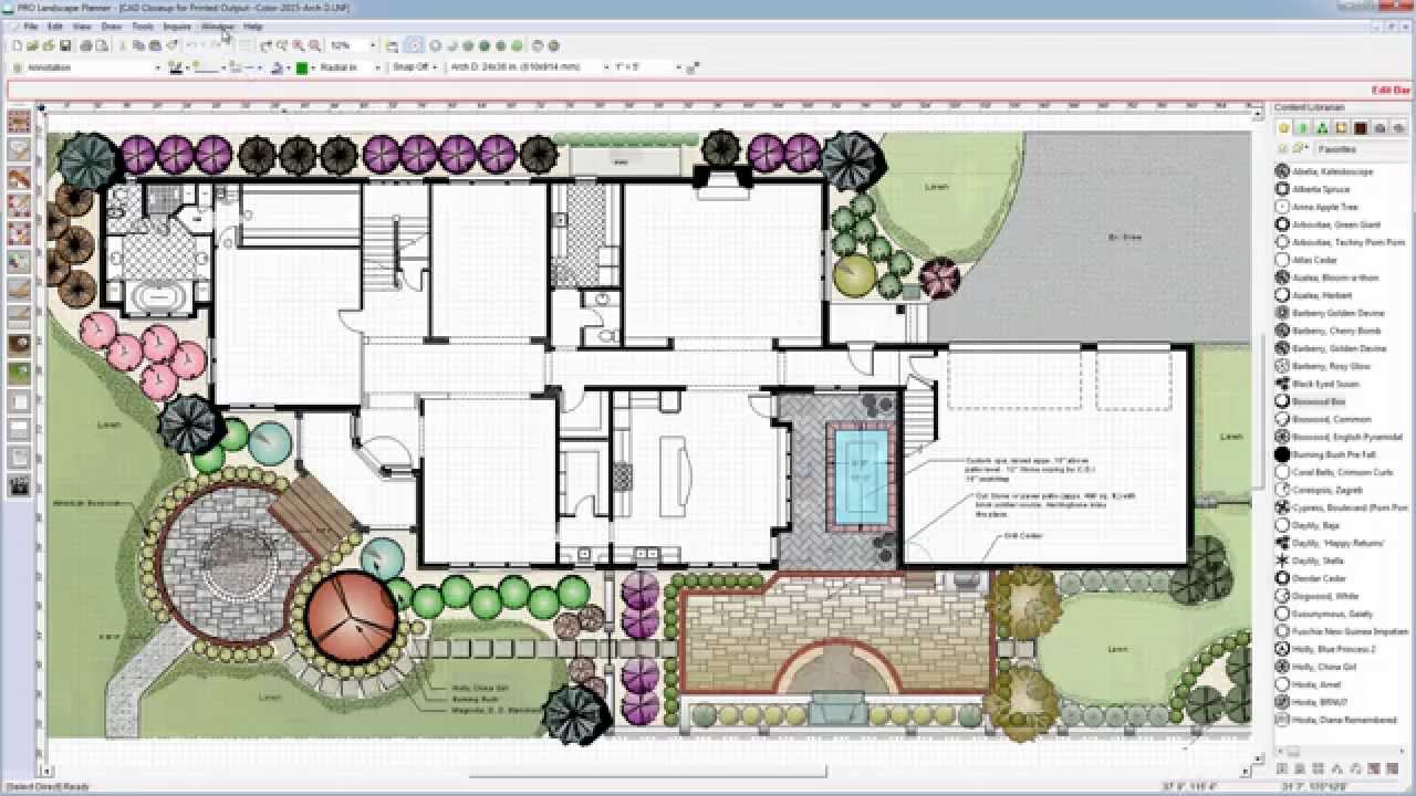  Easy  to Use  CAD  for Landscape Design with PRO Landscape 