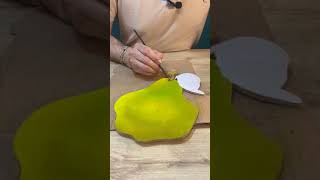 Técnicas Mixtas Cuadro Decorativo ( Fruta Pera ) parte 1