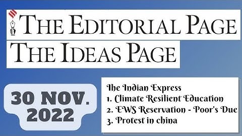 30th November 2022 | Gargi Classes The Indian Express Editorials & Idea Analysis | By R.K. Lata