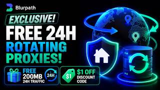 Blurpath Exclusive! Free 24H Rotating Residential Proxies & $1 OFF Code