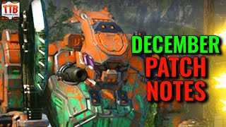 ATM deadzone buff! December Patch Notes! - MWO News