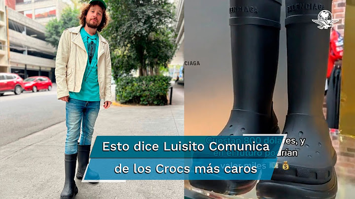 Luisito Comunica presume las botas Crocs más caras del mundo
