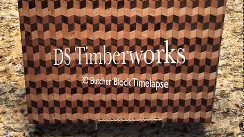DIY: 3D Cutting Board - Timelapse Video