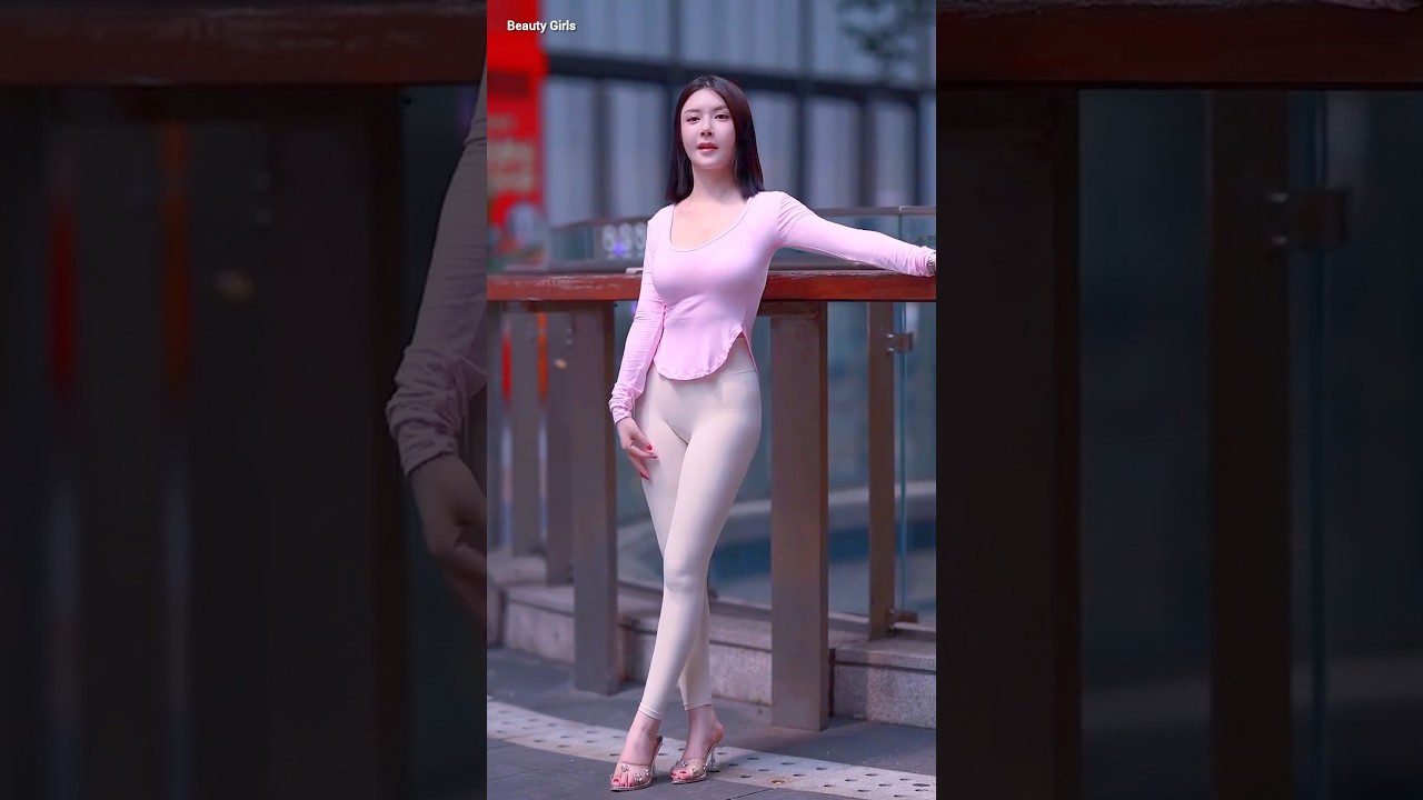 😍Beautiful chinese girl street fashion outfits style 