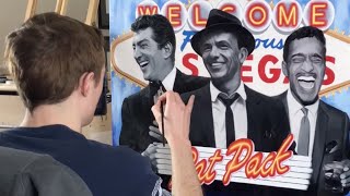 The Rat Pack  | Oil and acrylic painting time-lapse video