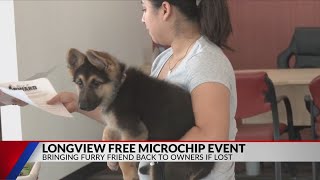 Longview Animal Adoption Center to host free microchip pop-up event