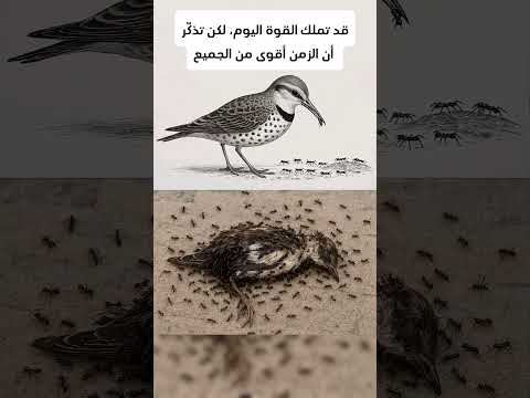 قد تملك القوة اليوم لكن تذك ر أن الزمن أقوى من الجميع