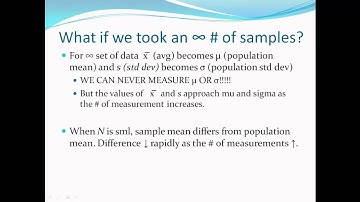 CHEM307 Chapter 4 - Statistics Part 1