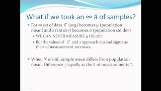 CHEM307 Chapter 4 - Statistics Part 1