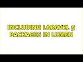 Including laravel 5 packages in lumen
