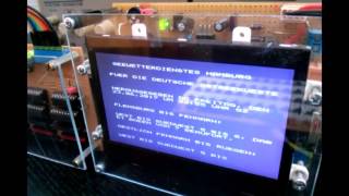 AVR ChipBasic2 Computer speichert DWD Bulletin