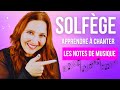 Apprendre  chanter les notes de musique  gamme de do et exercices de solfge