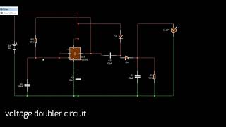 Voltage doubler circuit With animation